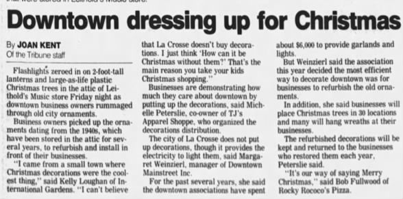 Clipping from The La Crosse Tribune